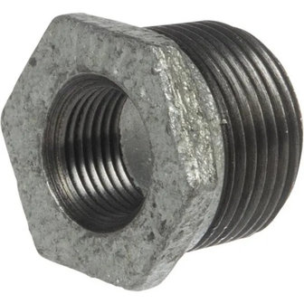 Verloopring buiten binnen 1/2&quot; - 3/8&quot; gietijzer